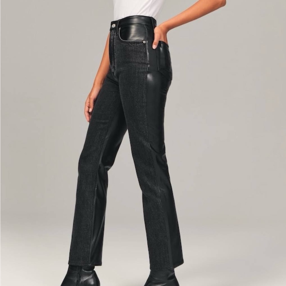 abercrombie & fitch ultra high rise ankle jeans